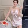 Eisseide Sommer neues Nachthemd weiblich sexy reine Lust süßer Prinzessinnenstil dünnes Träger-Pyjama Sommer Loungewear