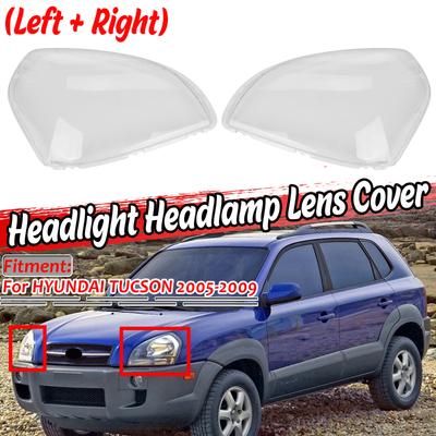 1PCS Car Front Headlight Headlamp Lens Cover Shell For HYUNDAI For TUCSON 2005 2006 2007 2008 2009 Headlight Clear Lens Cover