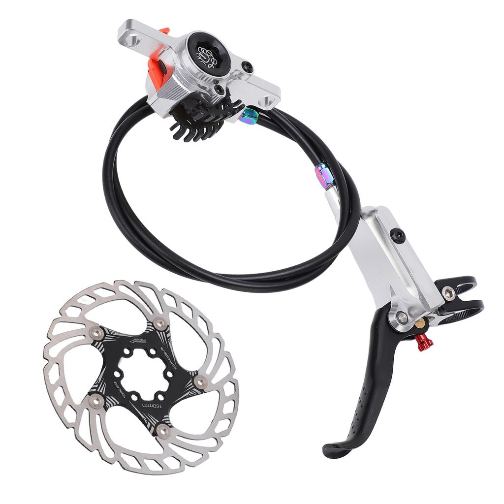 MEIJUN Fahrrad-Scheibenbremsensatz Fahrrad-Scheibenbremsen-Umrüstsatz für Rennrad-MountainbikesSilber