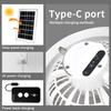 Nordic Minimalist Solar-Powered Multi-Function Camping Fan Light