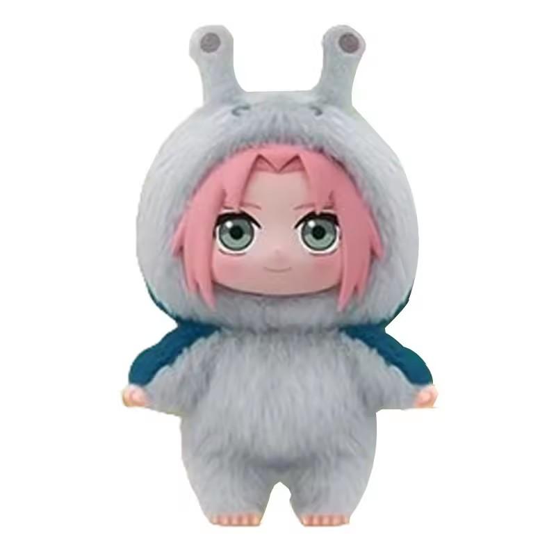 Original BANDAI Eaki Naruto Uzumaki Naruto Blind Box Shippuden Beast Party Series Plush Doll Anime Characters Are Cute Toys Gift