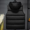 Warm Sleeveless Parka Man Waistcoat  New Fashion Plus Size Male Coat Hooded Casual Zipper Thick Winter Men's Vest