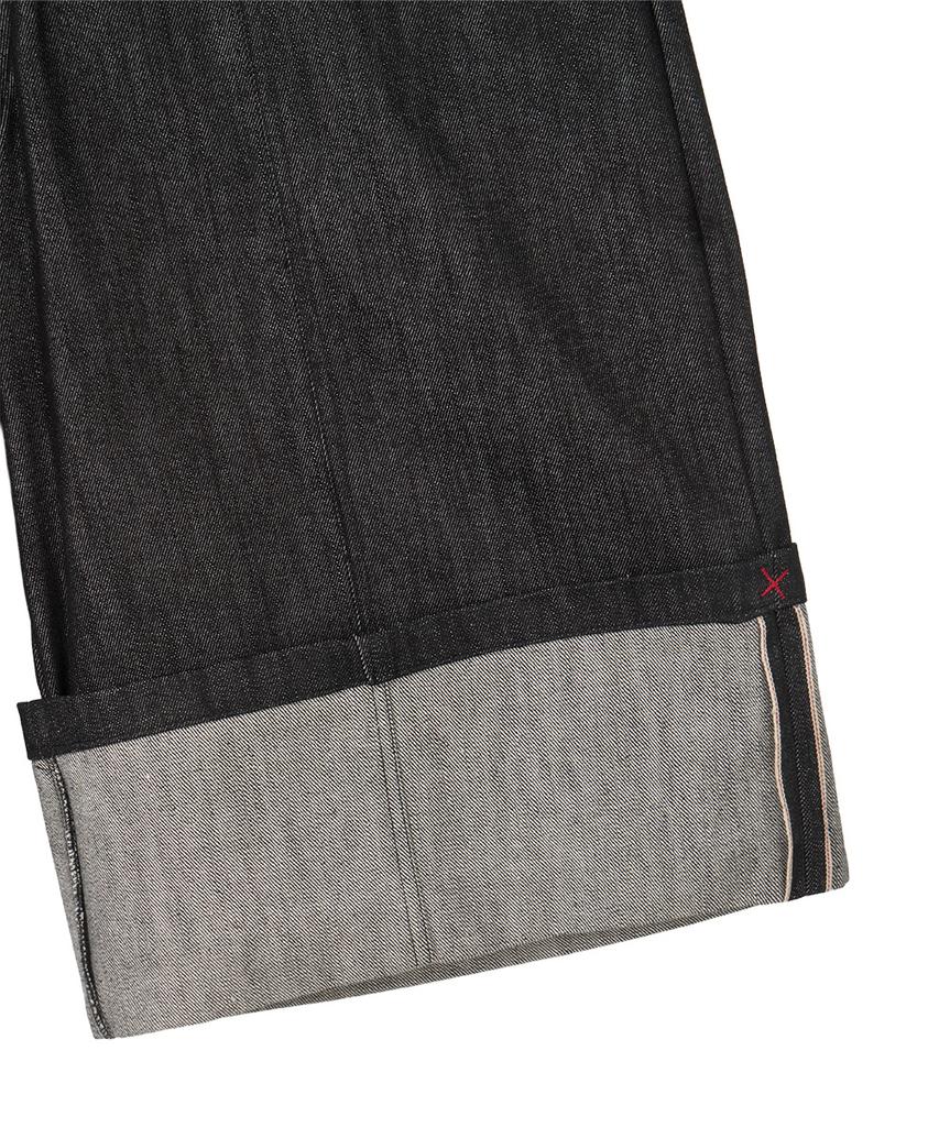 Dandel Dd Turn-Up Denim Bermuda Pants (Black)