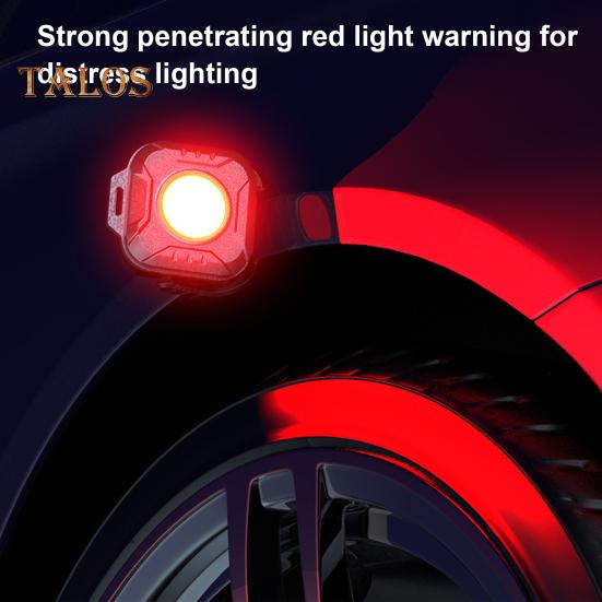 Mini Work Light Magnetic 6 Modes 4 Color Temperature Adjustable USB Rechargeable Outdoor Camping Hiking Hanging Lamp Emergency Repair Light