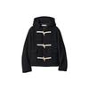 X JW Anderson FW23 Collaboration Cashmere Blend Toggle Short Hooded Coat Women Coats Black 462739-09