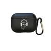 Trendy and cool for AirPods 1 Creative Fun Apple Bluetooth Earphones, shockproof protective case matte black, shockproof