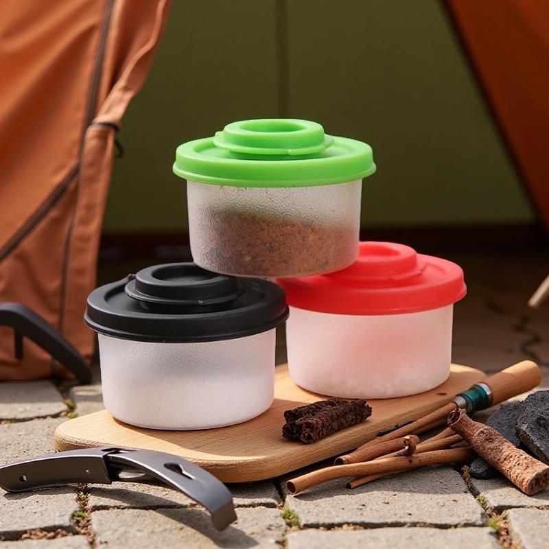 1/4pcs Mini 50ml Kitchen Seasoning Jar Dustproof Insect-proof Salt Pepper Sugar Cocoa Powder Sprinkle Seasoning Tools
