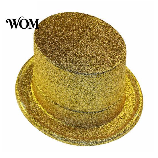Versatile Top Hat for Birthday Celebrations Shiny Hats, Glitter Adult Kids, Colorful Magician Hat, Victorian Dress Up Christmas Sparkly Hats