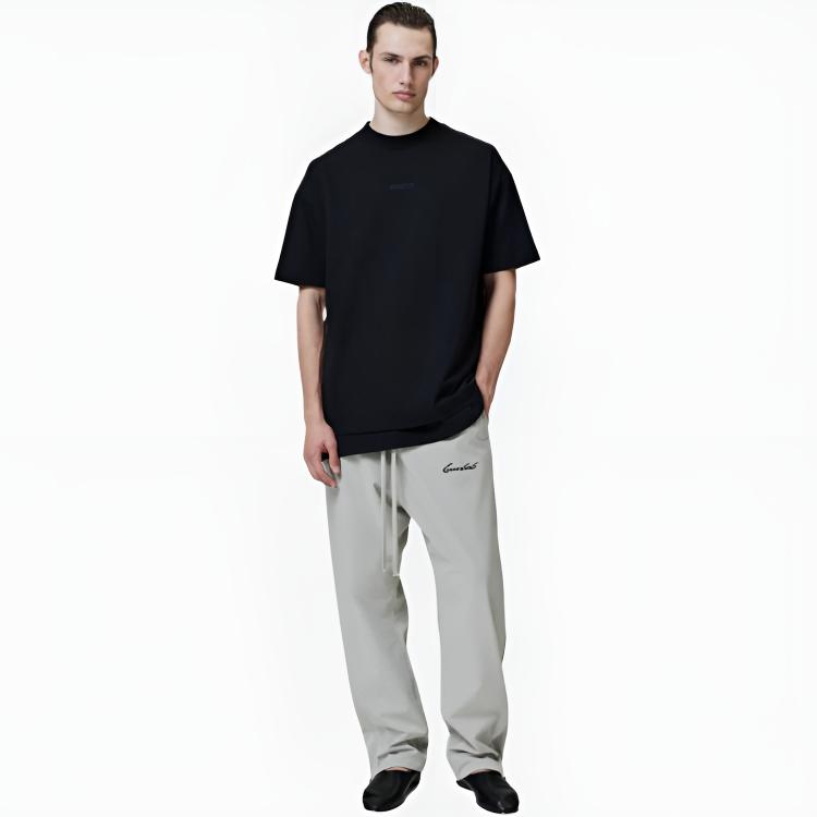 Fear of God Essentials T-shirt w stylu lat 90. Czarny Unisex Top 125SP254470F