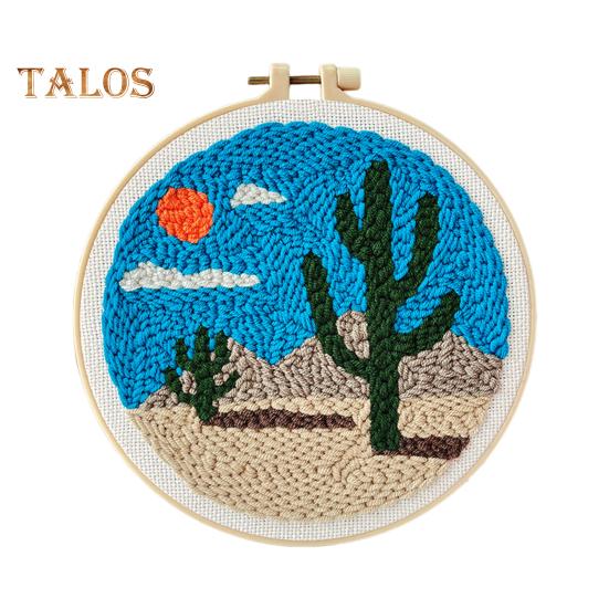 

Набір для вишивання для початківців. Проста в експлуатації голка для вишивання з візерунками. Нитки. П’яльці. Набір для початківців. Подарунок для дорослих. D