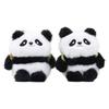 Adorable Plush Panda Toy Keychain Soft Fruit Panda Doll Pendant For Bags