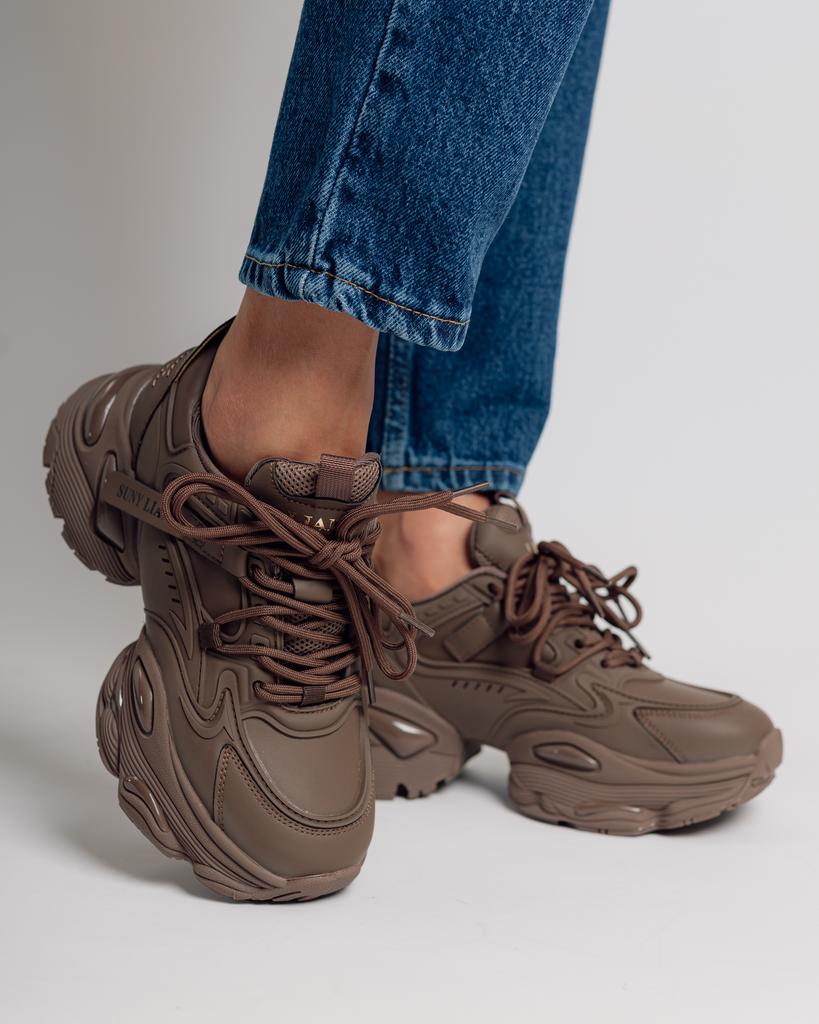 Women's Sneakers Suny Liana 6100 36 Coffee Leather