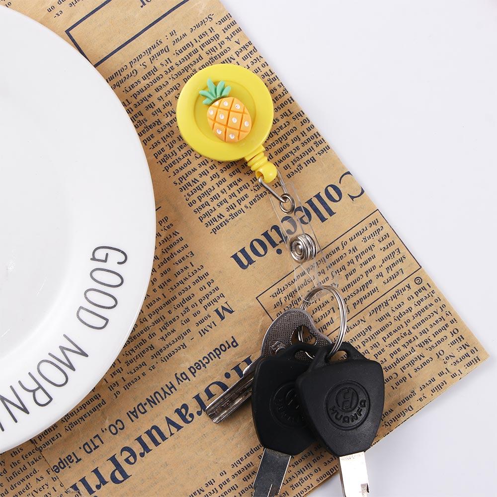 Buckle ID Name Holder Retractable Badge Reel ID Badge Holder Clip Credit Card Holder Clip