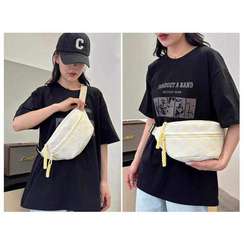 Women Oxford Sling Bag Large Capacity Crossbody Chest Bag Casual Shoulder Backpack Lightweight Travel Waist Pack