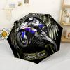 Valentino Rossi Speed And Passion Außen Automatischer Regenschirm Stabiler 8-Rippen-Schaft Faltbares Design Ganzjahresnutzung Eleganter Regenschirm