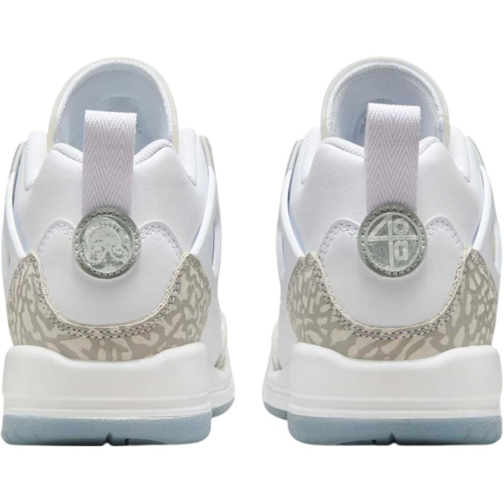 New Jordan Spizike Anti Slip Wear Resistant Low Top Children's Basketball Shoes White FQ3950-103