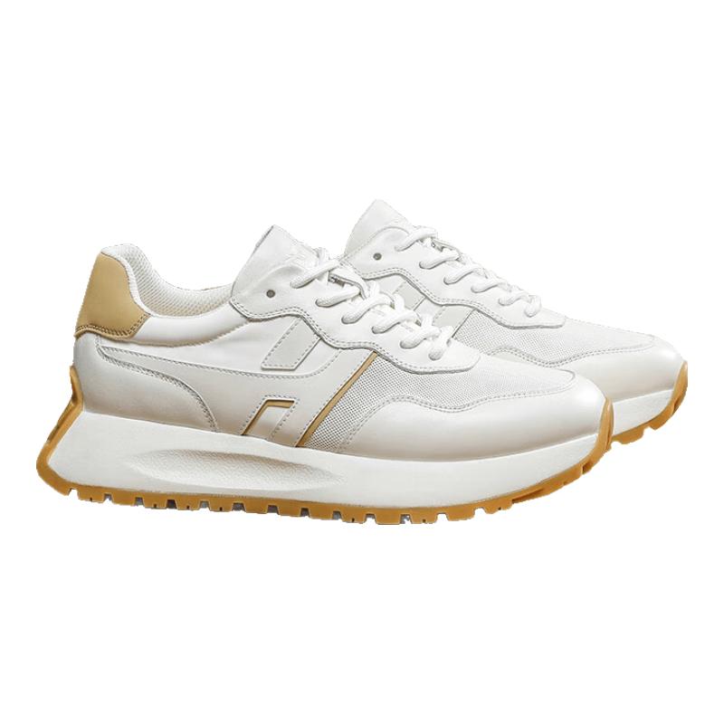 DESAI Men s Classic Leather Casual Sneakers 43