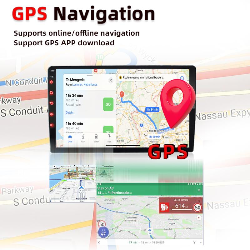 QLED 4core 2 Din Car Radio Android auto Carplay Android 13 GPS Car Audio 9inch WIFI BT IPS Automotive Multimedia Player