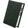 Dom Teporna A6 Size Planner Cover, Paperback, Genuine Italian Leather, Book Cover for Men and Women, with Pen Holder, Green
