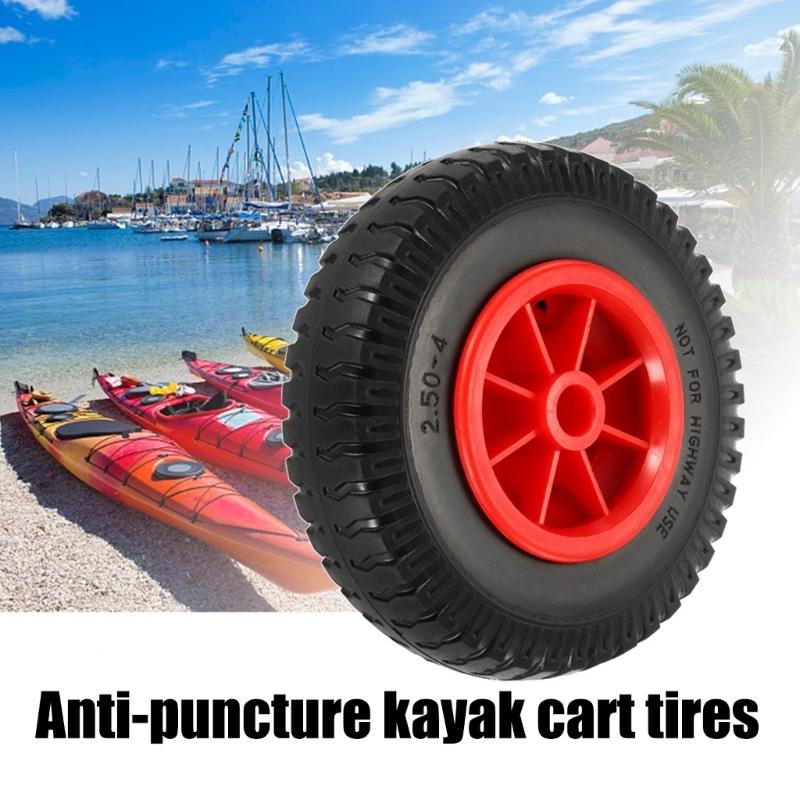 Roues de transport de kayak 8 pouces/10 pouces Roue à pneu gonflable pour canoës Chariot de transport Pneu de remplacement Accessoires de kayak