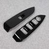 RUIQ Mazda DK Series Interior Door Window Button Switch Panel Cover Piano Specially Designed for the Mazda CX3 CX-3 Garnish, Black,