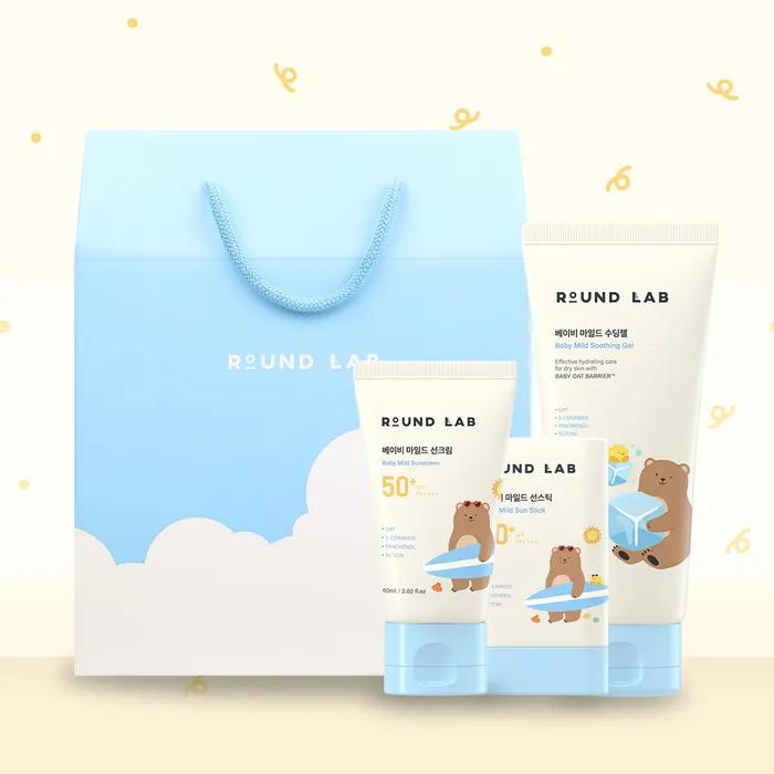 

[ПОДАРОЧНЫЙ НАБОР]_ Детский мягкий солнцезащитный набор из 3 предметов (Солнцезащитный крем + Солнцезащитный стик + Успокаивающий гель) (SPF 50+ ПА++++)