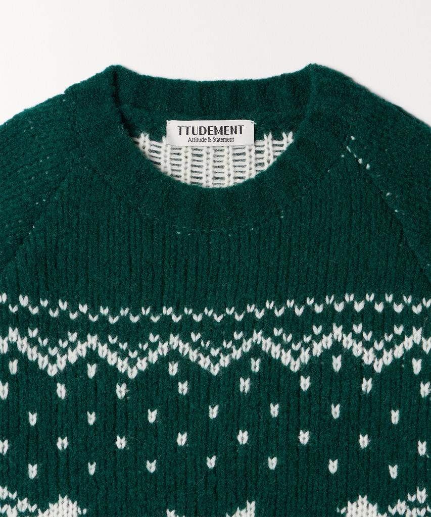 Tudument Winter Ski Knit Deep Green