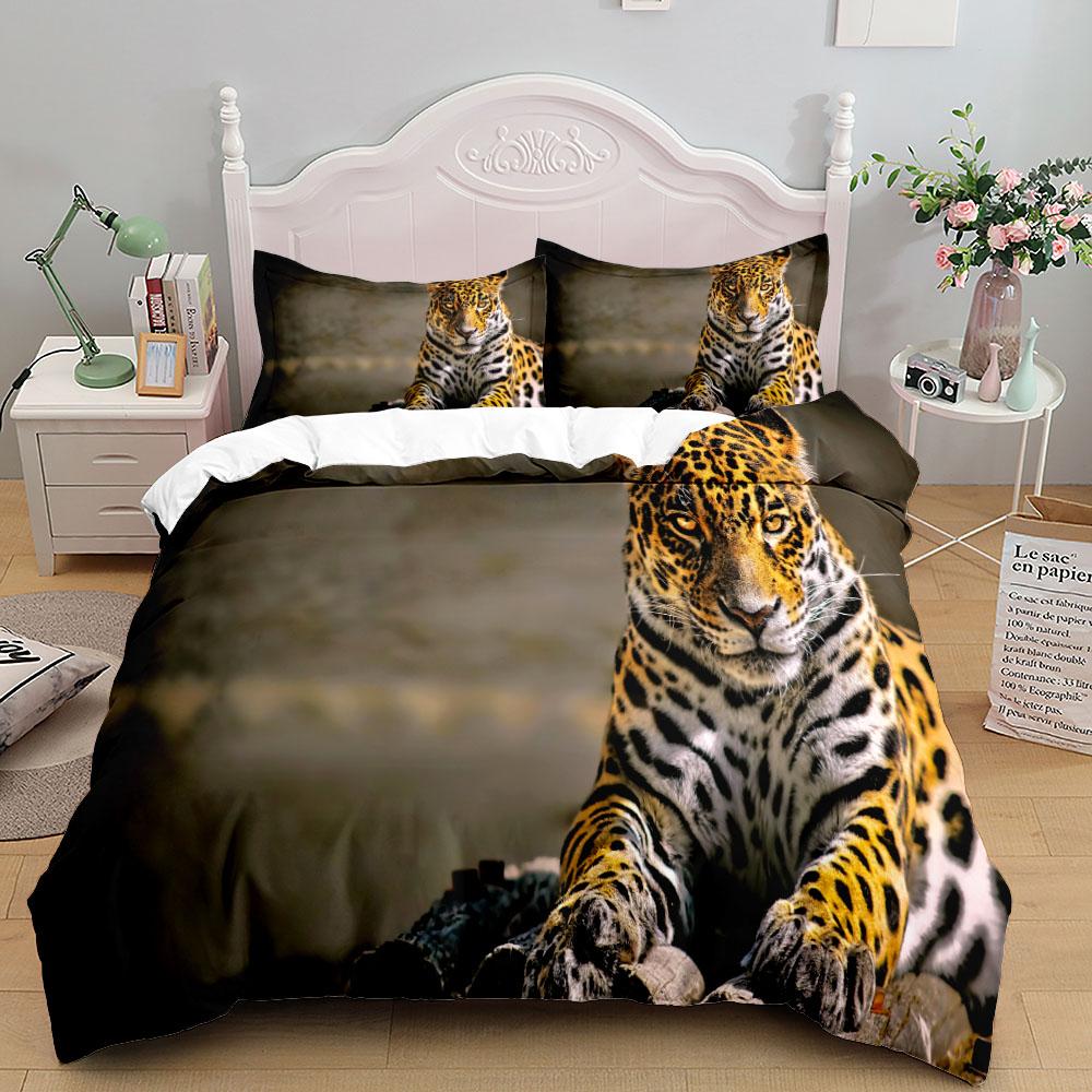 Comforter African Savannah Cheetah Wild Bedding Set King Queen Twin Single Size Pillow Cases Set
