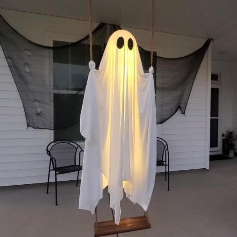 Velké Halloweenské Závěsné Houpací Strašidlo Dálkově Ovládané Strašidelné Houpadlo Strom v Parku