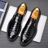 Hot Sale Formal Men's Loafers Handmade Leather Casual Footwear New Leisure Walk Male Driving Shoes Metal Buckle Monk Strap Shoes