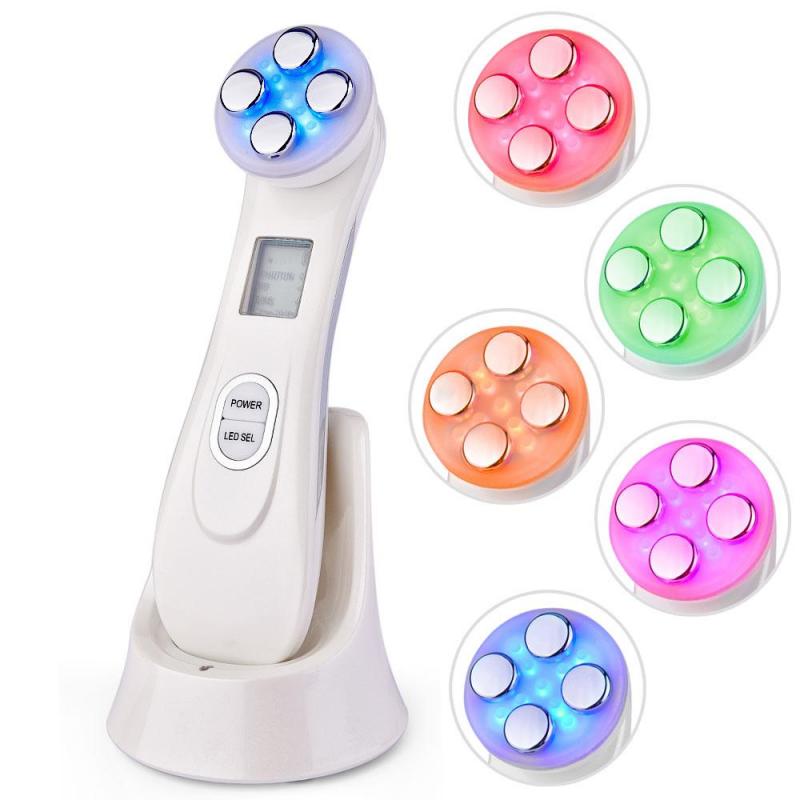 Microcurrents Machine for Face 5 In 1 RF Radio Frequency Led Light Therapy Facial Lifting Massager Skin Tightening Care Beauty4.1477 Purchases