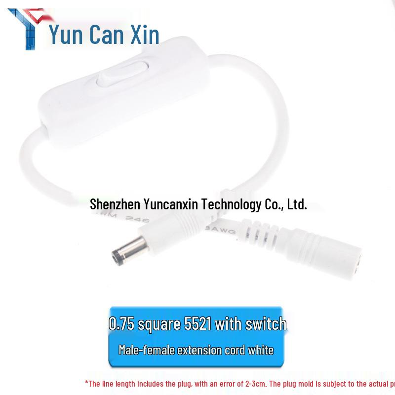 304 DC5.5*2.5 Switch Wire Desk Lamp LED Strip Solderless Connector (Male & Female)