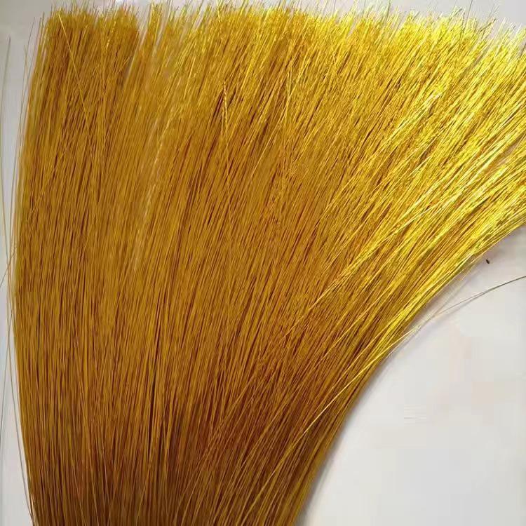 Golden Yellow Wire Gypsophila Crystal Beaded Flowers - No. 24