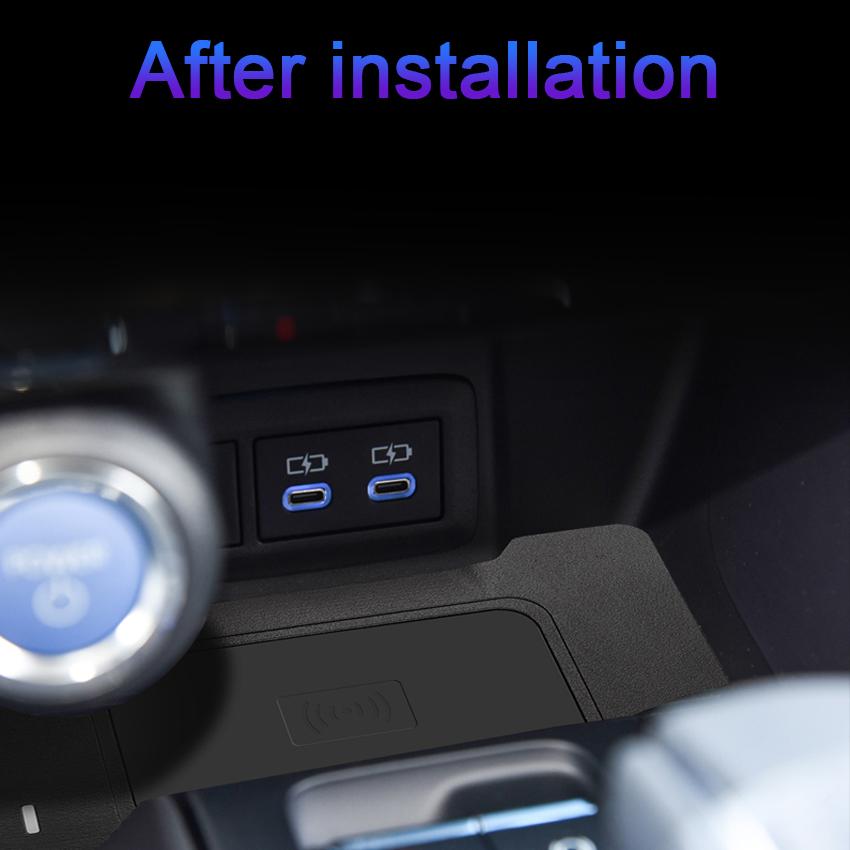 Special Car QI Wireless Charger 15w Fast Charging Plate Phone Holder Wireless Phone Charger For Toyota Harrier Venza 2021 2025