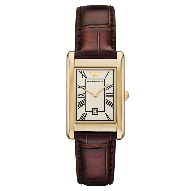 

EMPORIO ARMANI Wrist Watch Quartz Movement Leather Strap 38mm Beige Watch Dial Men s Watches 50m Water Resistant AR11665 Beige Watch Dial