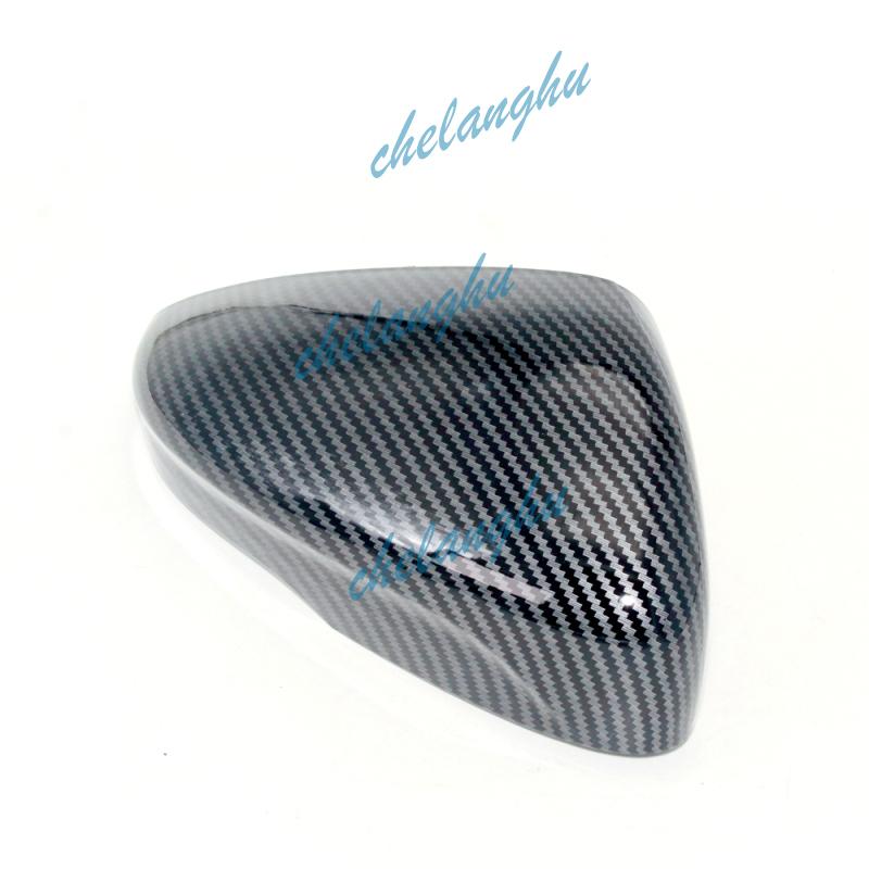 Carbon Fiber Rear Mirror Housing Cover Cap For Ford Focus Car Accessories Door Mirror Shell Black