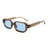 New European and American fashion square small frame color-changing sunglasses men's sunscreen sunglasses women's