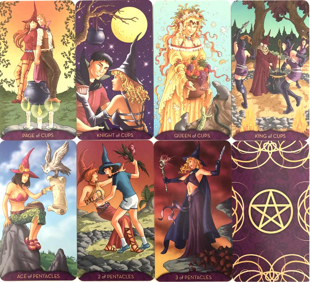 Teen Witch Tarot 78 Tarot Japanese Instruction Manual Authentic I.I.J Cards, Cards, Reading, Included,