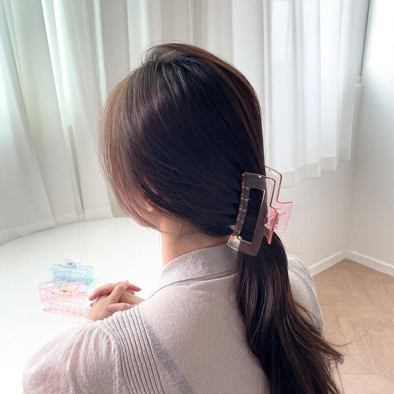 Anwabi Gradient Hair Transparent Women's Casual Hair Clip