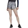 adidas Originals Pantaloncini Sportivi Casual a Righe con Logo Ricamato Vita Elasticizzata Donna Grigio HB9423