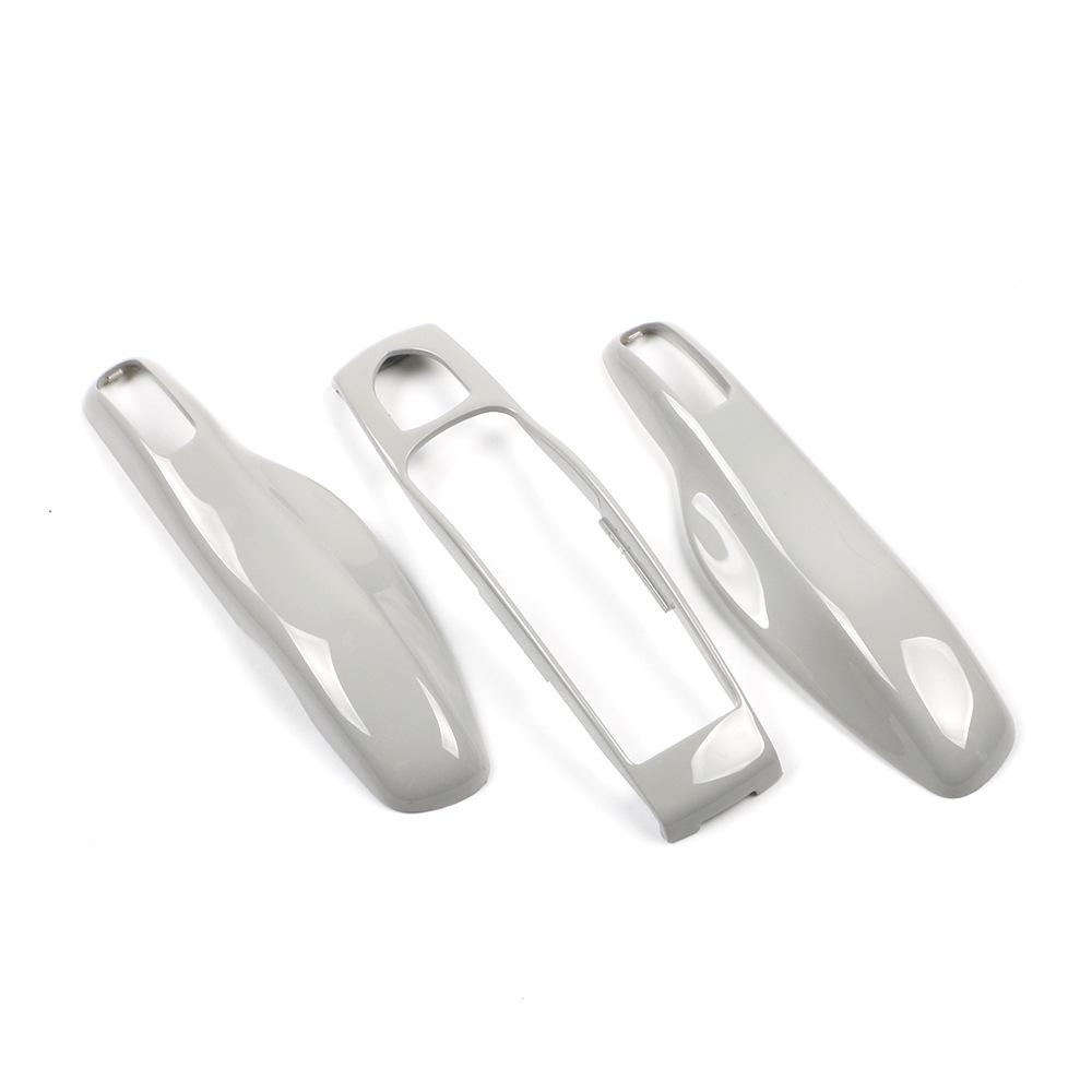 Matte Gray Key Shell for Porsche: Cayenne, Macan, 911, Panamera, 718, Taycan