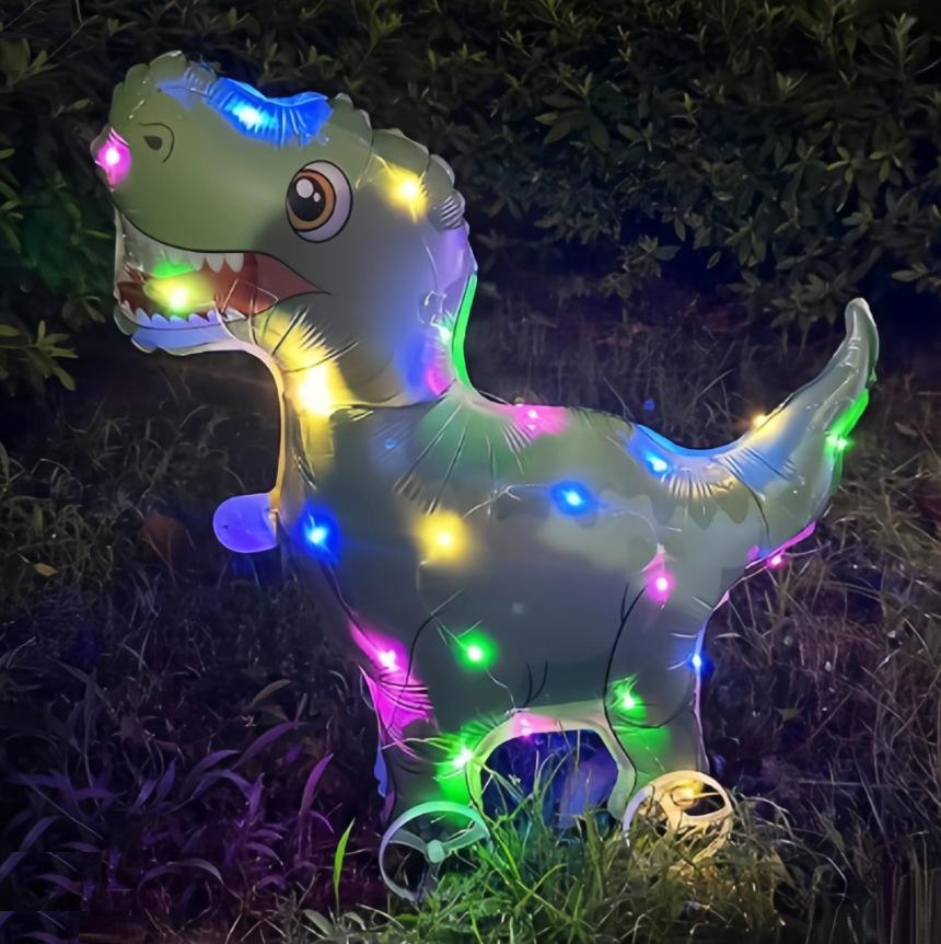 Cartoon Animal Light-Up Balloon Wheel Stroller Toys for Children