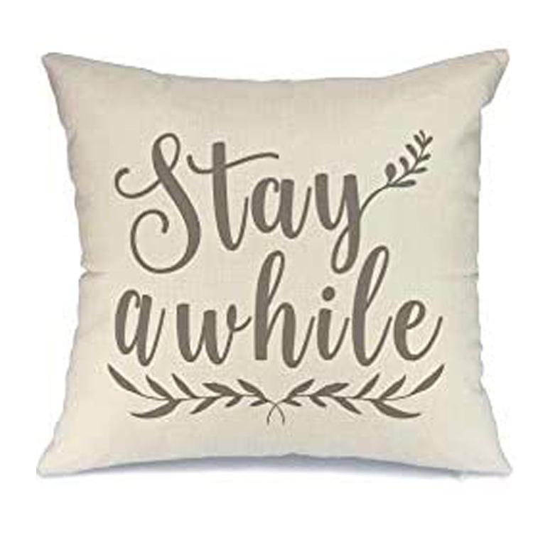 Flax Popular Pillowcase Nordic Home Decoration Pillow Office Car Cushions