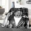 1 pezzo Coperta Hip Hop 2Pac Morbida Leggera per Tutte le Stagioni Multiuso per Divano, Letto, Ufficio e Picnic, Stile Francese con Iconica Copertina Album e Citazioni