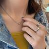 Sterling Stunning 925 Silver Double Layer Fish Vintage Ring With Unique Expression Design
