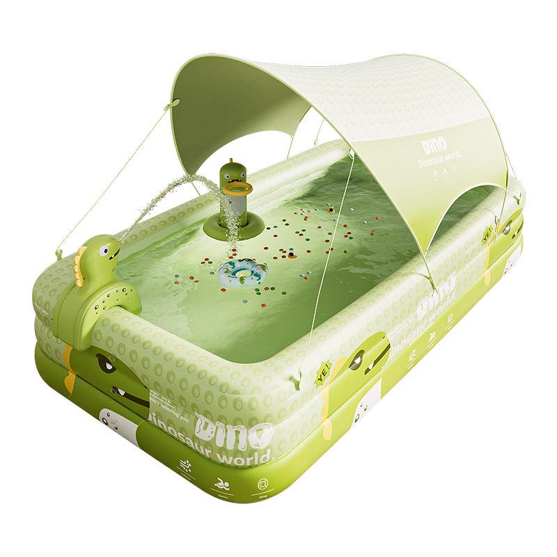 Grande Piscina Gonfiabile da Esterno per Bambini e Famiglie - Design in PVC Addensato per Uso Domestico