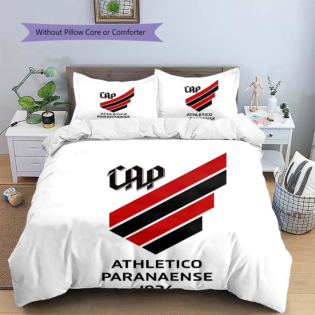 Club Athletico Paranaense Pattern Bedding Home Decoration Birthday Gift (1 * duvet cover + 2 * pillowcase, without core)