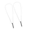 2PCS Stress Anxiety Relief Necklace Stainless Steel Mindful Breathing Exercise Device Whistle