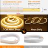 Tuya WiFi COB LED Strip Light 12V 24V IP65 Waterproof Flexible Neon Ribbon Tape 320LEDs/m Dimmable COB Light Bar with EU/US Plug