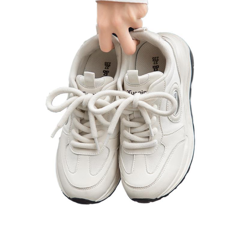 Sneakers women's summer new versatile thick-soled student breathable mesh lightweight soft-soled running shoes